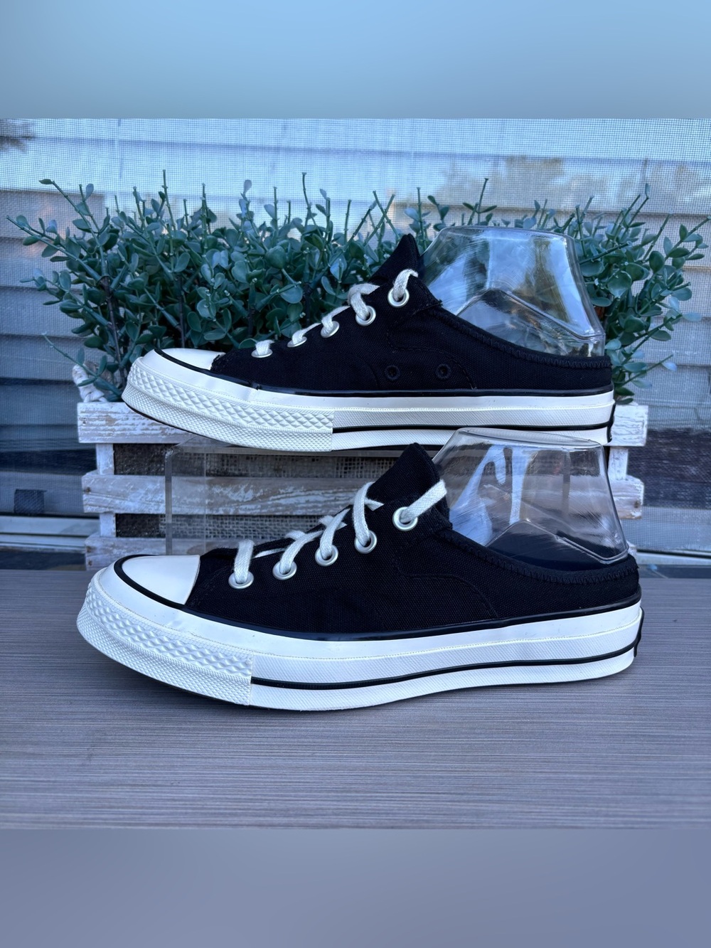 Converse Chuck 70 Mule Black Slip
On Sneakers Women's Size 8
Canvas Shoes